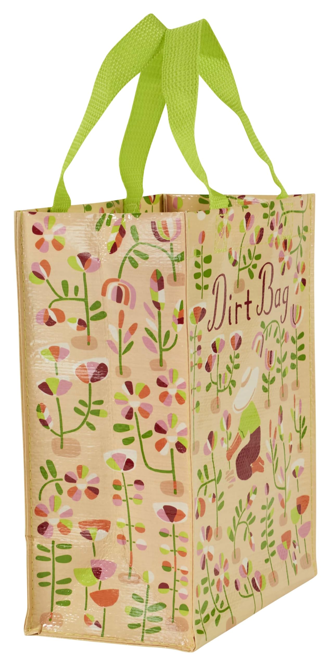 Blue Q Handy Tote - Reusable lunch sack, gift bag, sturdy, easy-to-clean, 95% recycled, 10" x 8.5" x 4.5". - Image 3