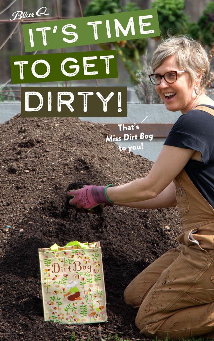 Blue Q Handy Tote - Reusable lunch sack, gift bag, sturdy, easy-to-clean, 95% recycled, 10" x 8.5" x 4.5". - Image 4