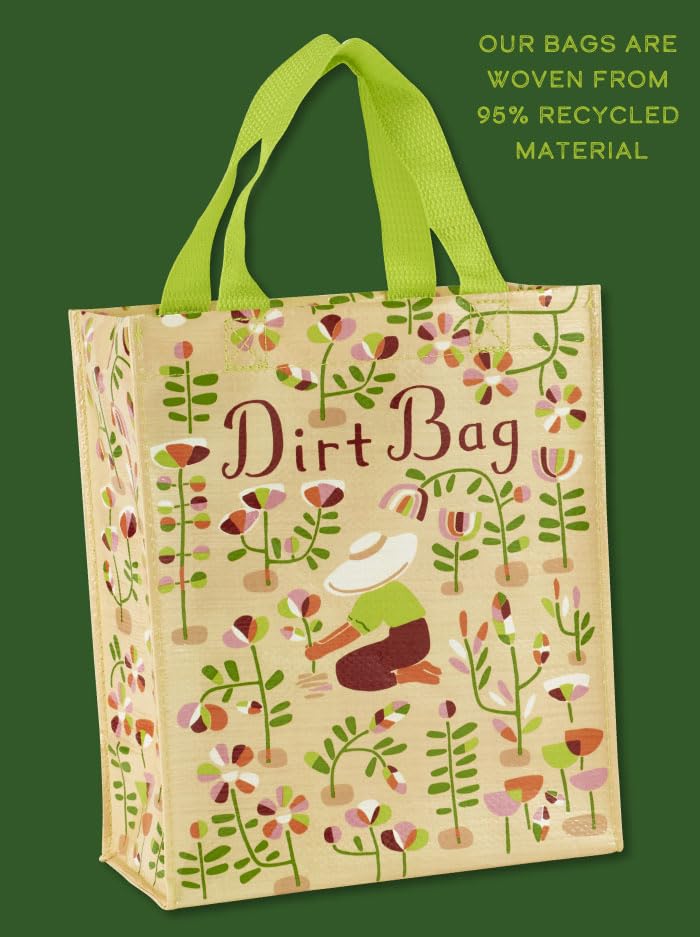 Blue Q Handy Tote - Reusable lunch sack, gift bag, sturdy, easy-to-clean, 95% recycled, 10" x 8.5" x 4.5". - Image 5