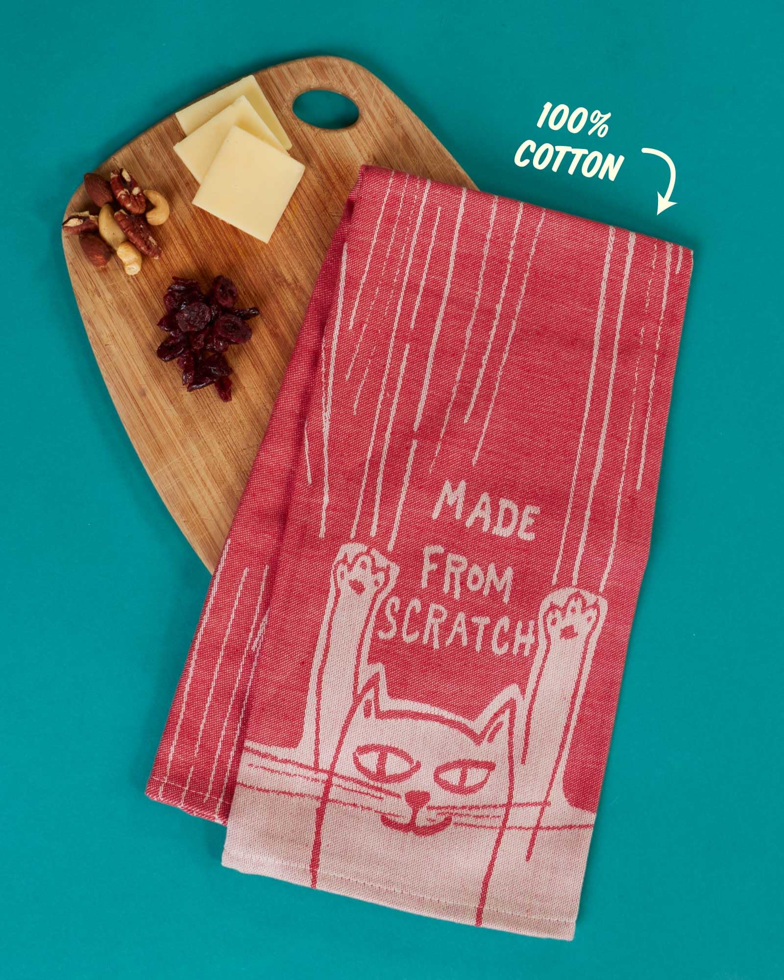 Blue Q Made from Scratch Woven Jacquard Dish Towel - Funny Kitchen Towels, 100% Cotton, Durable, Soft & Super Absorbent, Machine Washable & Fade-Resistant, Functional Gift Ideas, Size 28" x 21" - Image 4