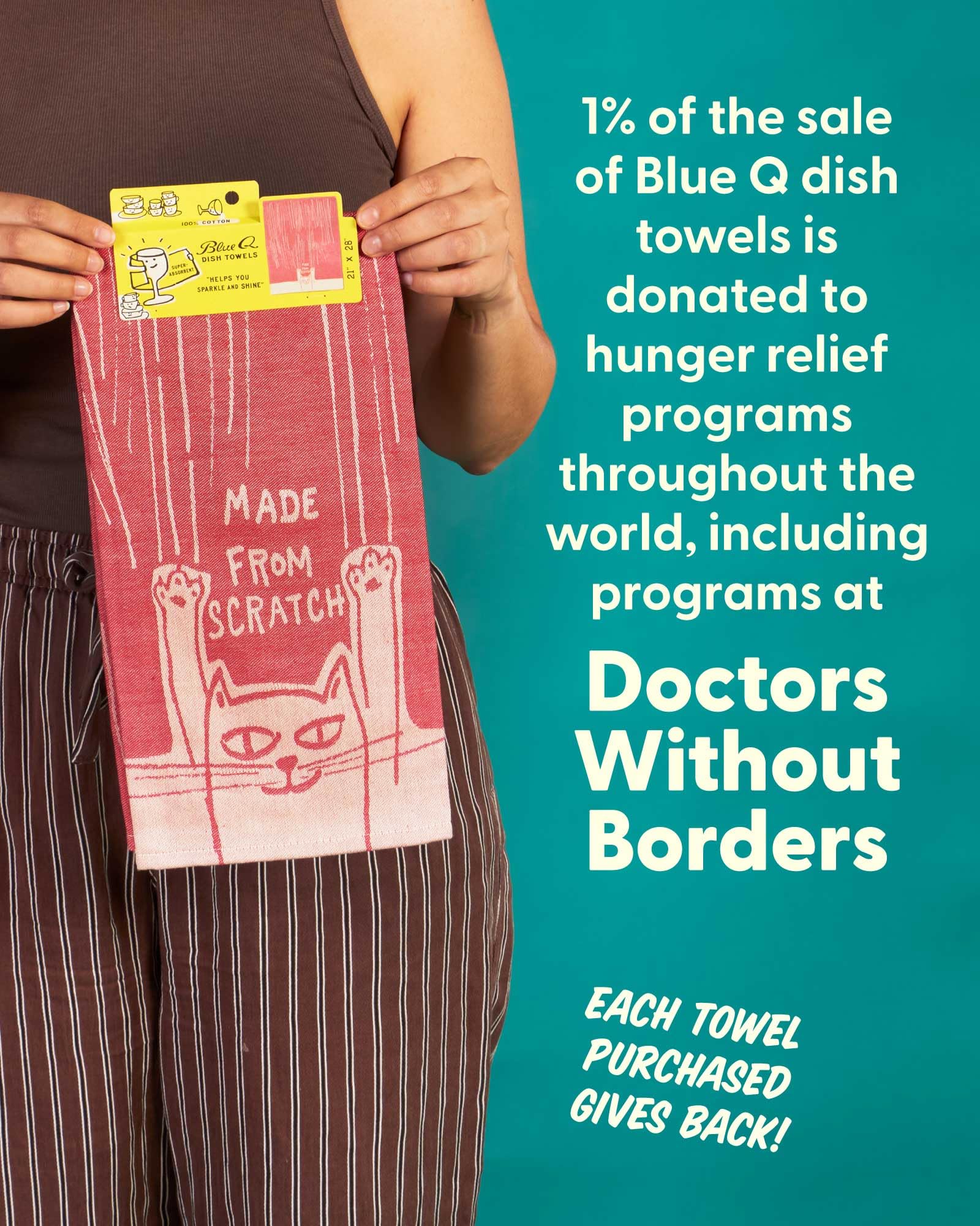 Blue Q Made from Scratch Woven Jacquard Dish Towel - Funny Kitchen Towels, 100% Cotton, Durable, Soft & Super Absorbent, Machine Washable & Fade-Resistant, Functional Gift Ideas, Size 28" x 21" - Image 6