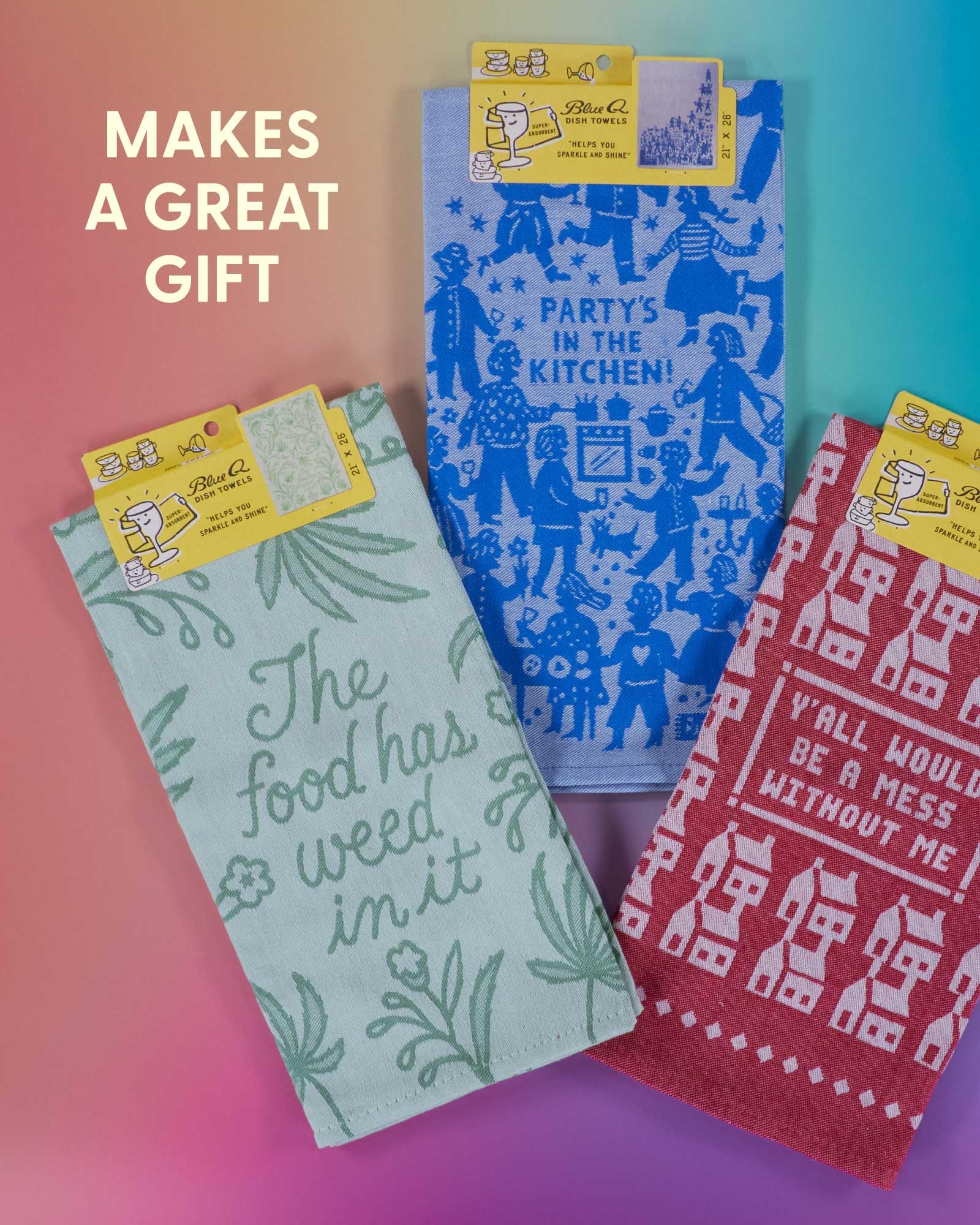 Blue Q Made from Scratch Woven Jacquard Dish Towel - Funny Kitchen Towels, 100% Cotton, Durable, Soft & Super Absorbent, Machine Washable & Fade-Resistant, Functional Gift Ideas, Size 28" x 21" - Image 7