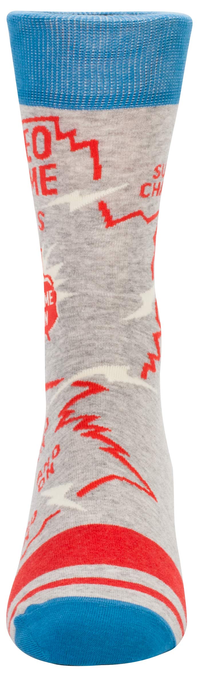 Blue Q Men’s Funny Novelty Crazy Crew Socks with Sayings (fit shoe size 7-12) - Image 3