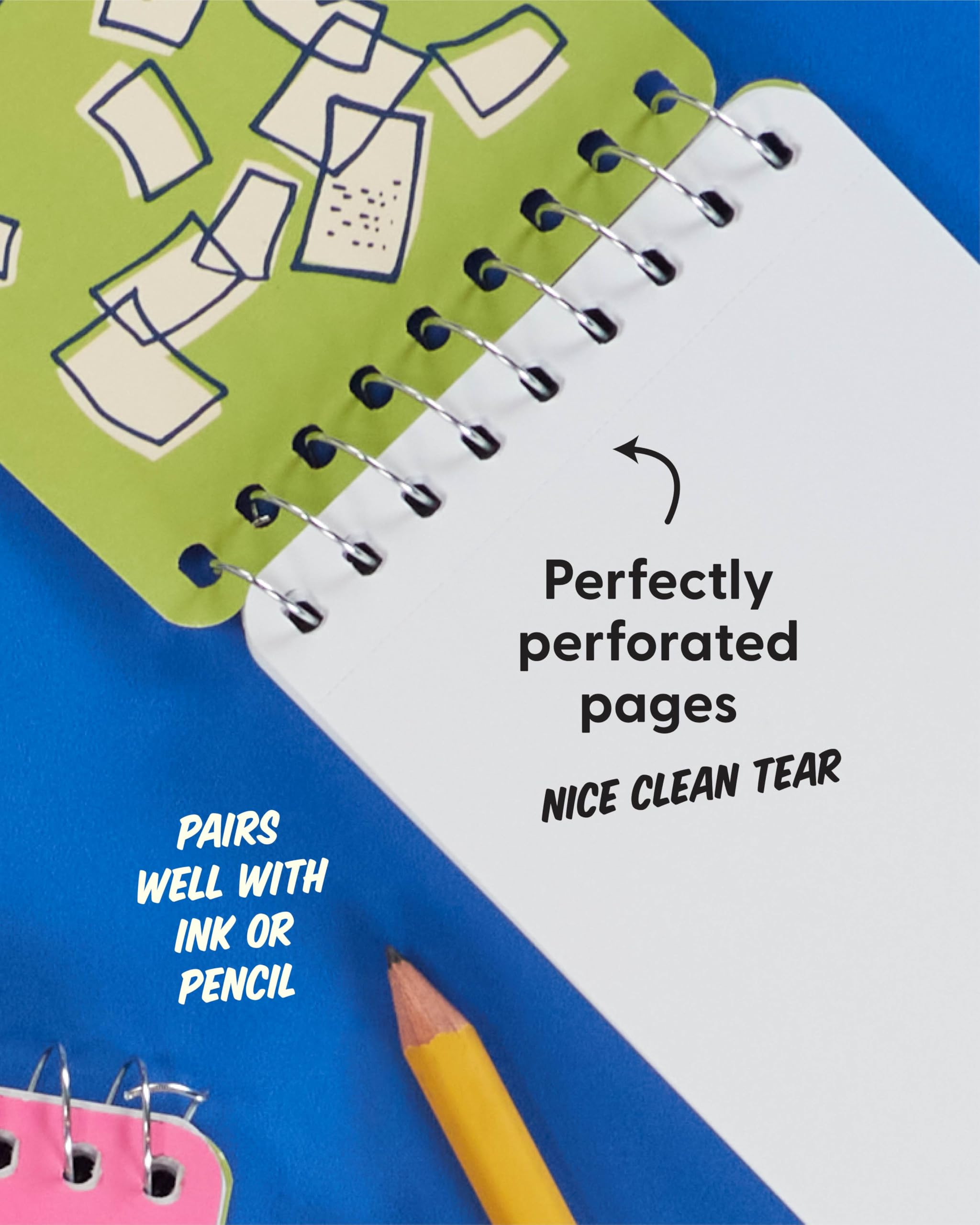 Blue Q Spiral Notebook 3x5 - Small Notepad for Note Taking & To-do Lists w/Sturdy Thick Covers, 60 Perforated Sheets, Spiral Bound Journal - Deep Thoughts For My Cat To Inherit When I Die - Image 5