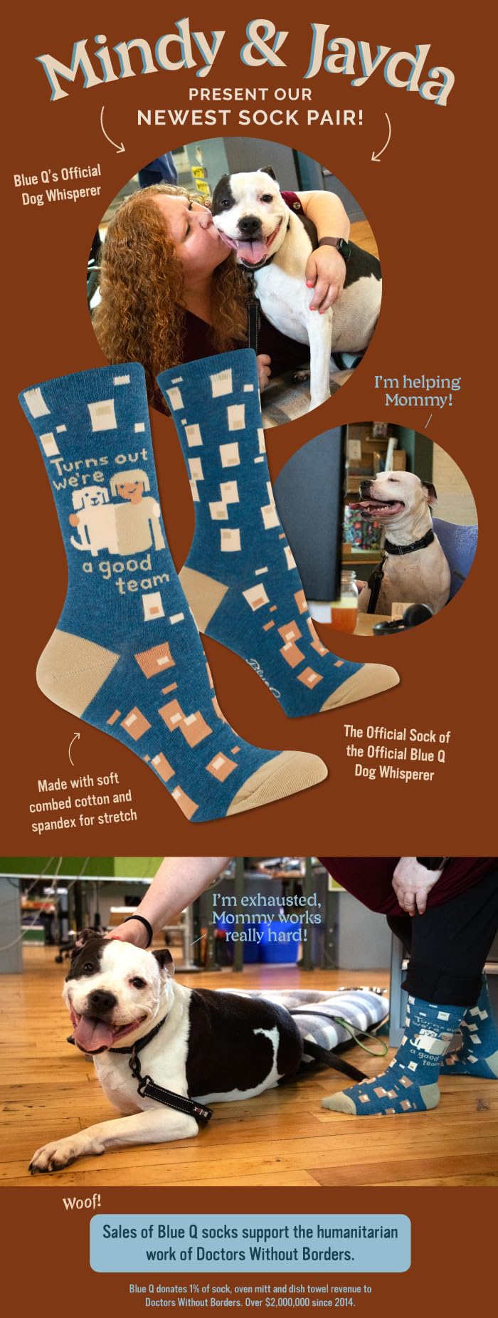 Blue Q Women's Funny Novelty Crazy Crew Socks with Sayings - Image 3