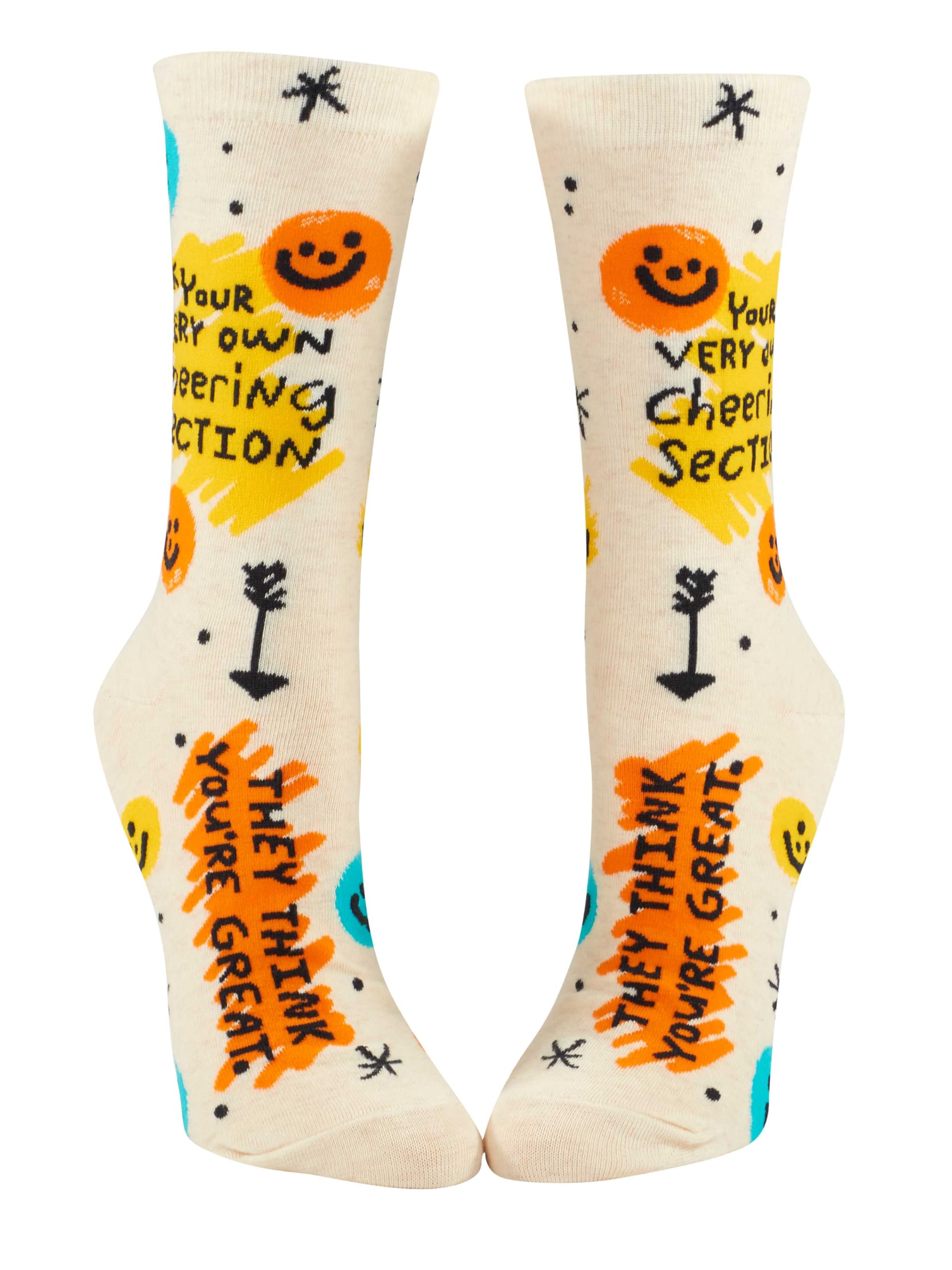 Blue Q Women's Funny Novelty Crazy Crew Socks with Sayings - Image 4