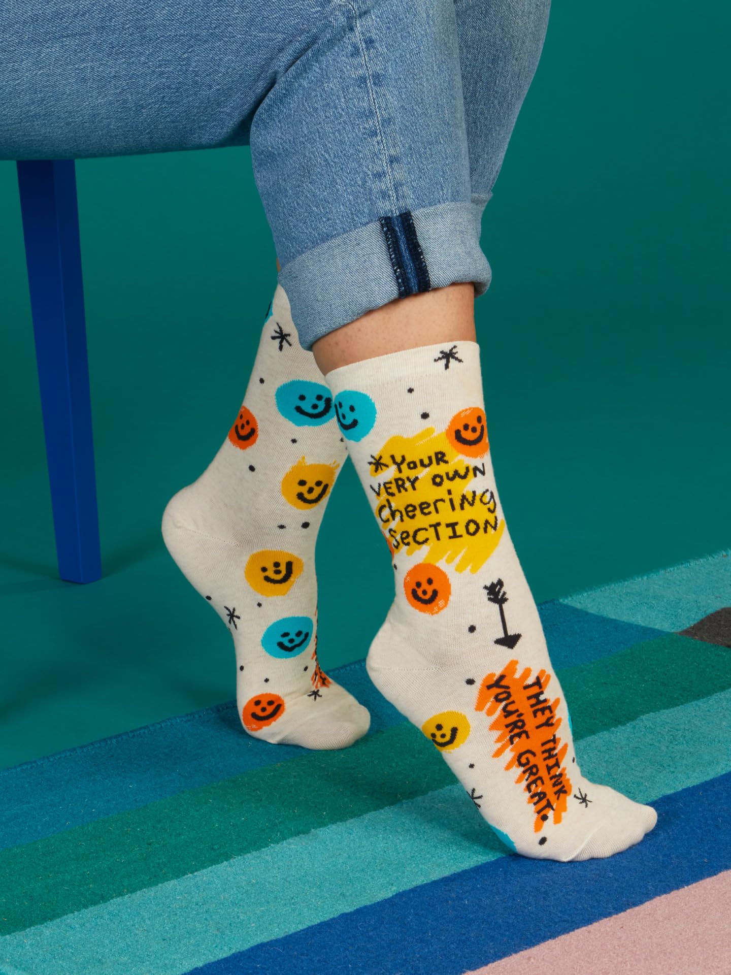 Blue Q Women's Funny Novelty Crazy Crew Socks with Sayings - Image 5