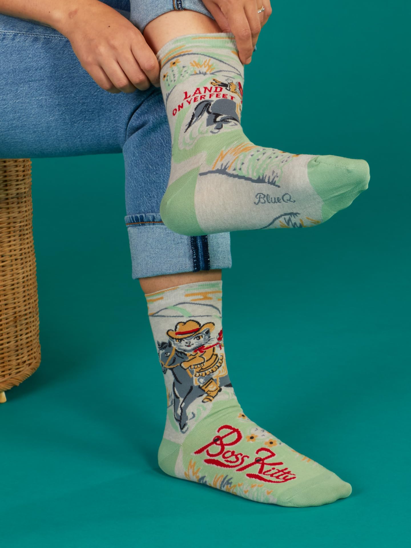 Blue Q Women's Funny Novelty Crazy Crew Socks with Sayings - Image 4