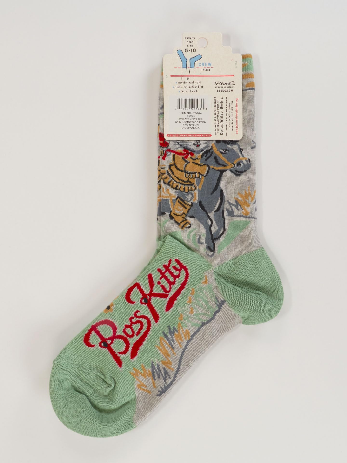 Blue Q Women's Funny Novelty Crazy Crew Socks with Sayings - Image 7